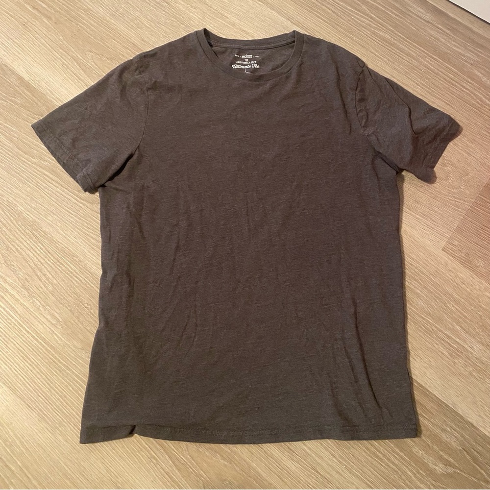 Men’s Large Urban Pipeline Plain Gray T-Shirt